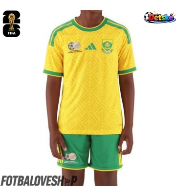 Jižní Afrika Dětské Domácí Dres MS 2026 Krátký Rukáv (+ trenýrky)